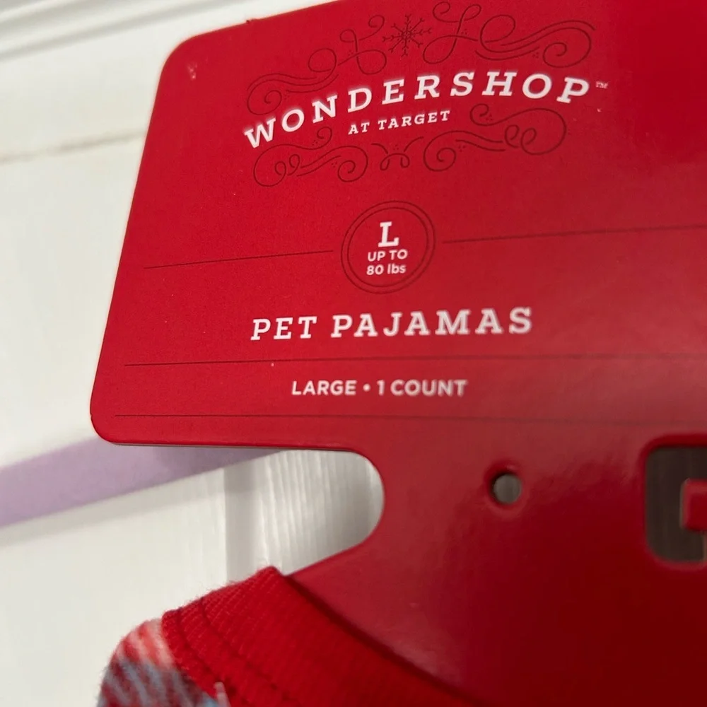 Wondershop Red Plaid Dog Outfit
